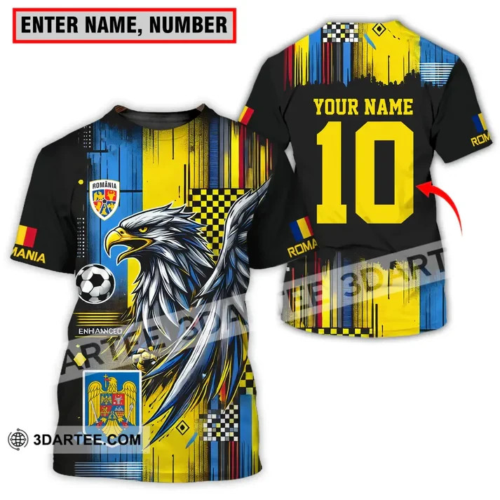 Unisex Shirt – Custom Name And Number Romania 3D Shirt VK13768