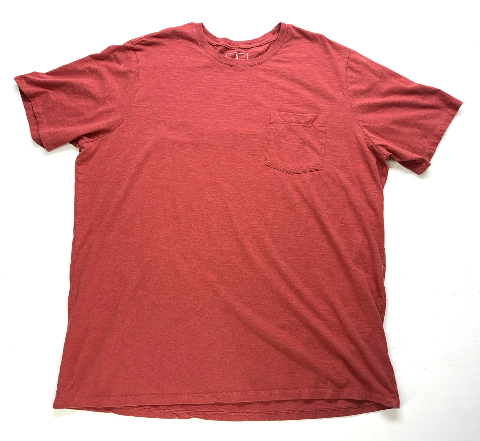 Mutual Weave Men's 3XLT Crew Neck Orange Pocket T-Shirt Short Sleeve Pre-owned gallery
