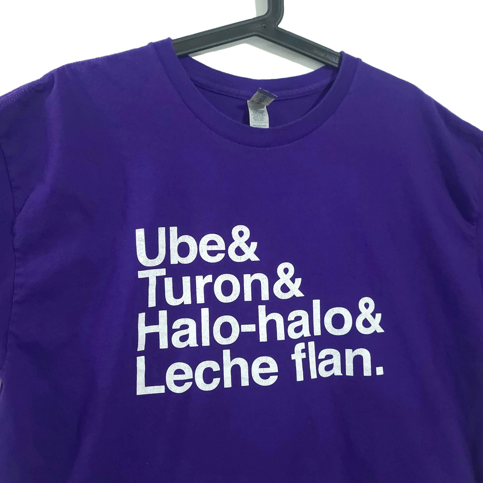 Ube & turon & halo-halo & leche flan Filipino royal purple shirt size XL gallery