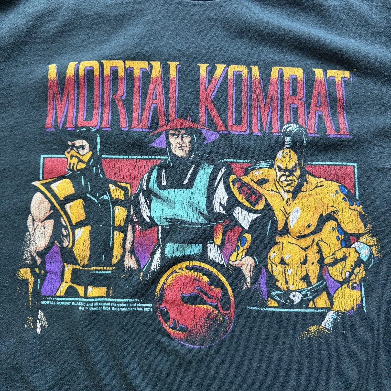Old Navy Mortal Kombat Size L Dark Green gallery