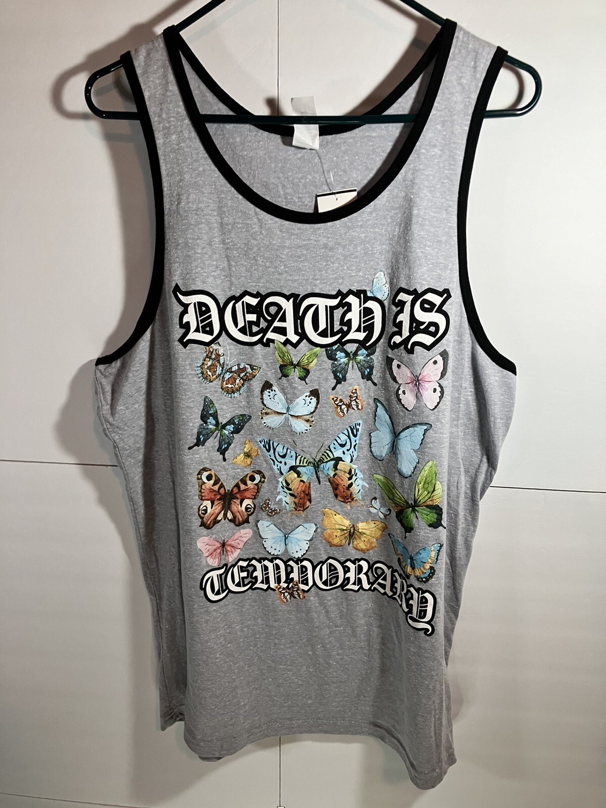 Unbranded Mens Medium Sleeveless Graphic Print Textured Fabric