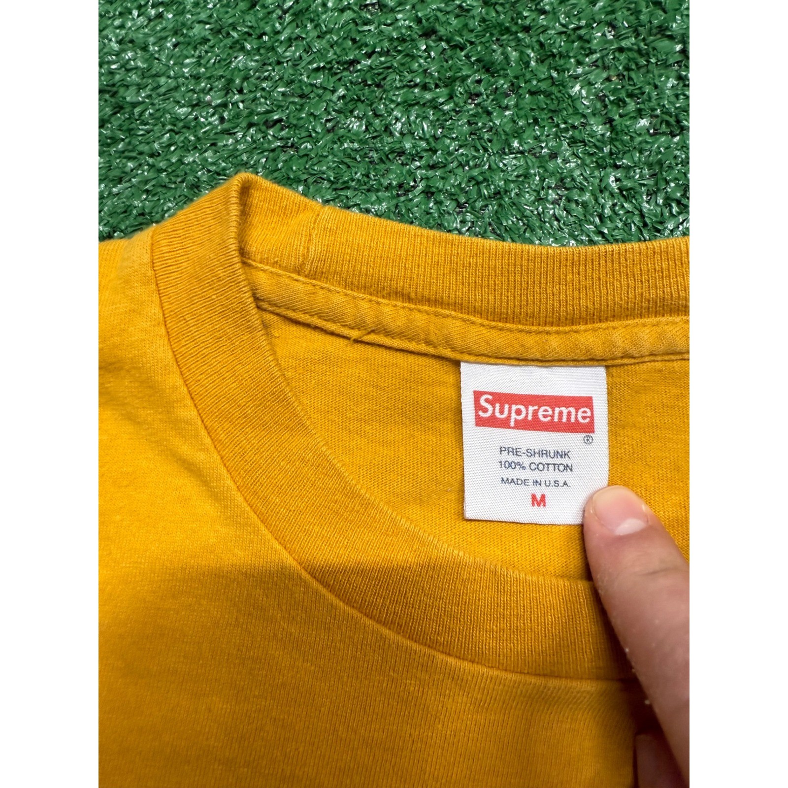 Supreme Antihero Pope Slayer Tee Mustard Yellow Mens Medium SS16 Graphic T-Shirt gallery