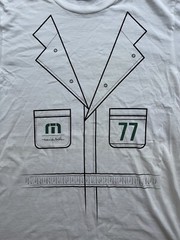 Travis Mathew Golf Men’s Short Sleeve Caddy T-Shirt White Medium Club 77 USA Tee