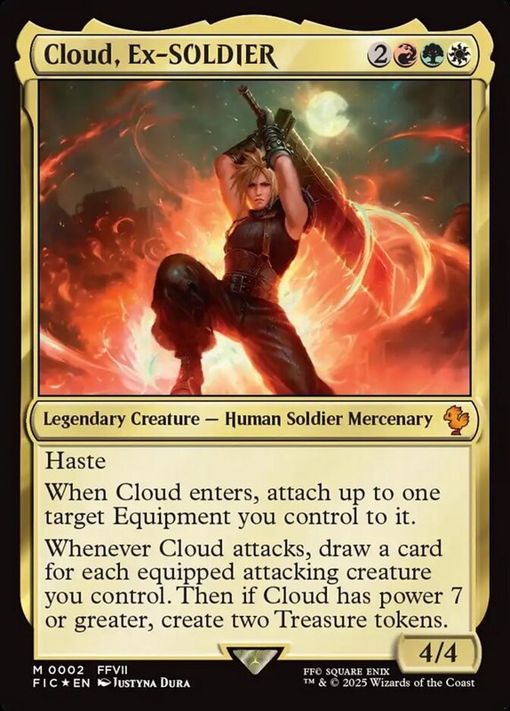Cloud, Ex-SOLDIER 2 M Foil FIC MTG NM