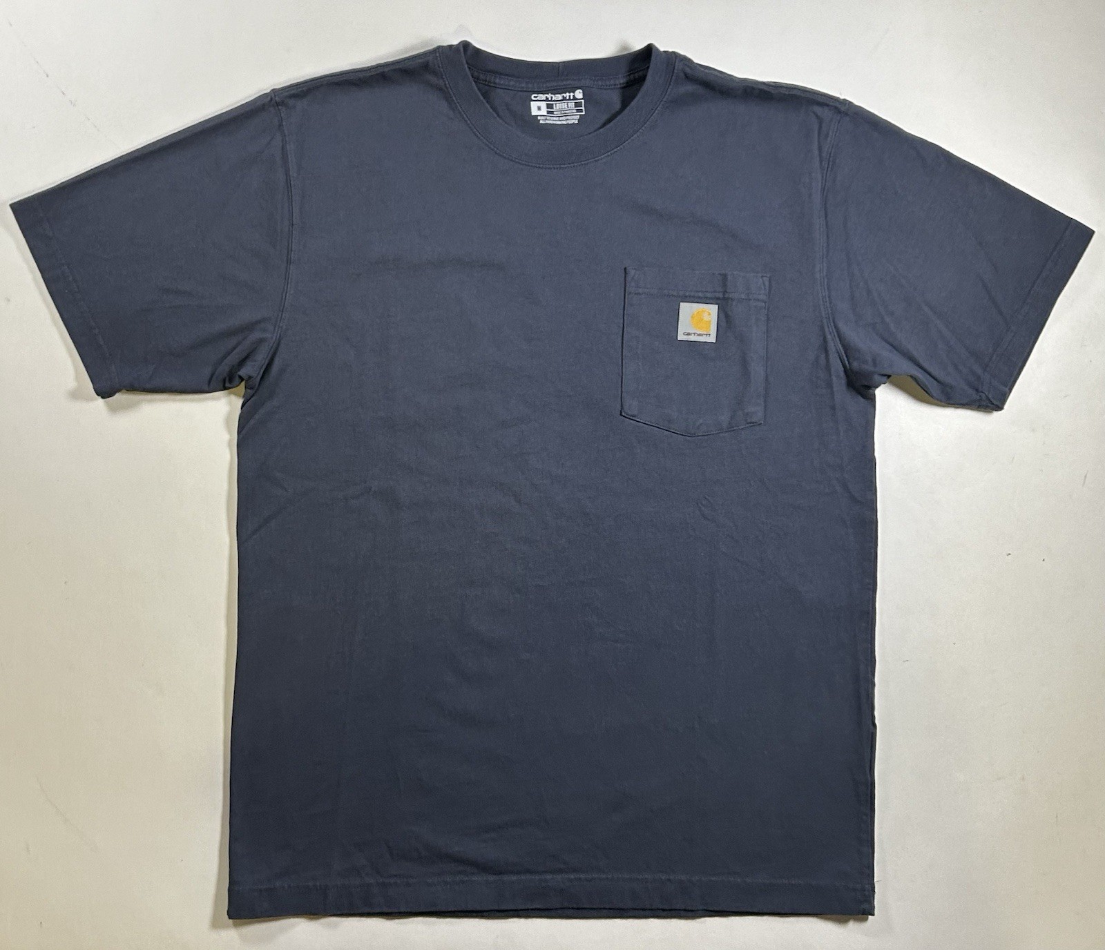 Carhartt Pocket T Shirt Mens Medium Blue Workwear Loose Fit Spring 2025