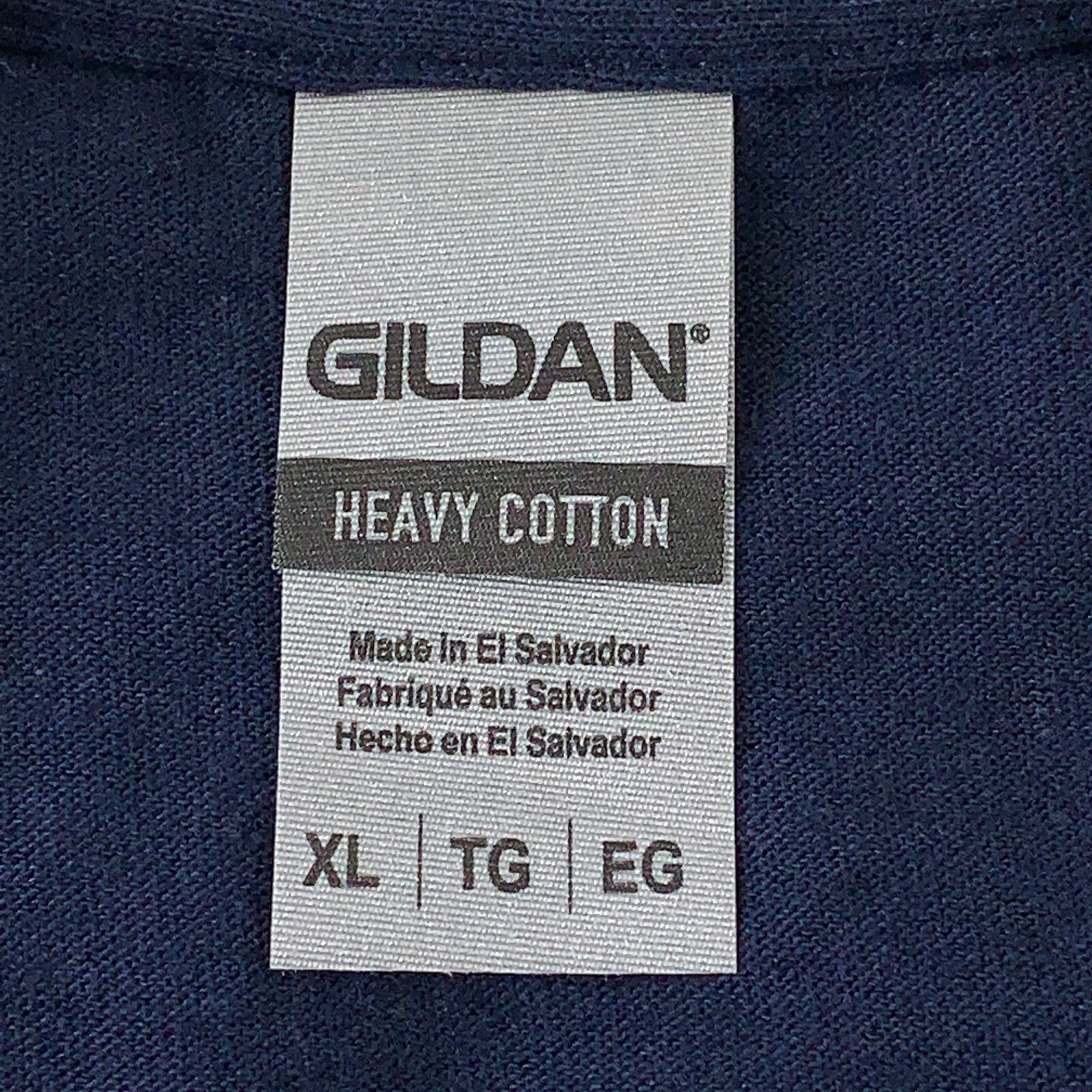 Gildan Men's Size XL Navy Premium Retail Logo Graphic Short Sleeve T-Shirt New gallery