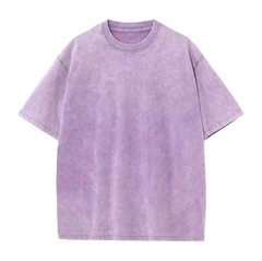American Style Retro Heavyweight Solid Color Short Sleeved T-shirt Sizes S-XXL