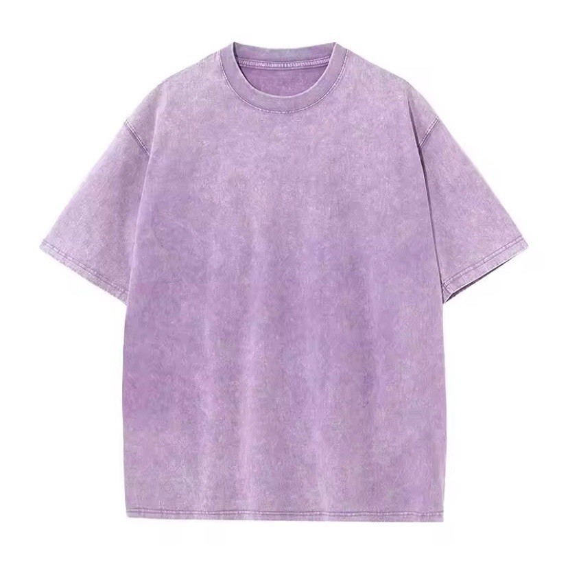 American Style Retro Heavyweight Solid Color Short Sleeved T-shirt Sizes S-XXL gallery