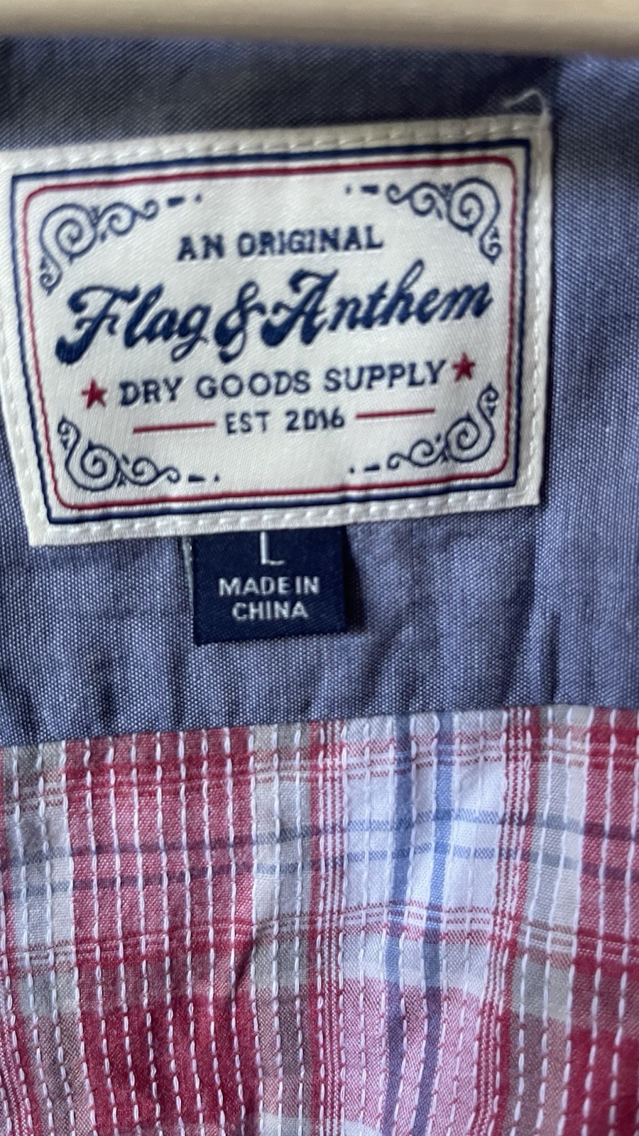 Flag & Anthem Men’s Plead Shirt Large, Button Up gallery