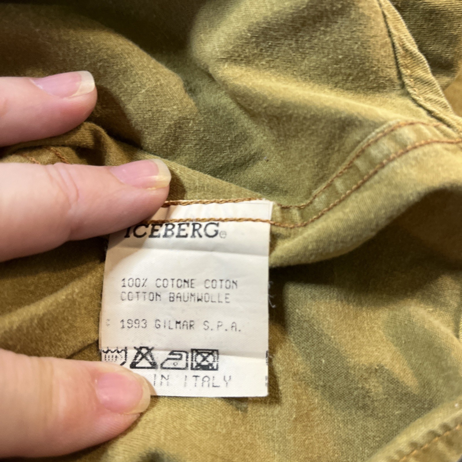Iceberg men's Shirt, Large, Loony Tunes, Bugs Bunny , Brown, Long Sleeve, Y2K gallery