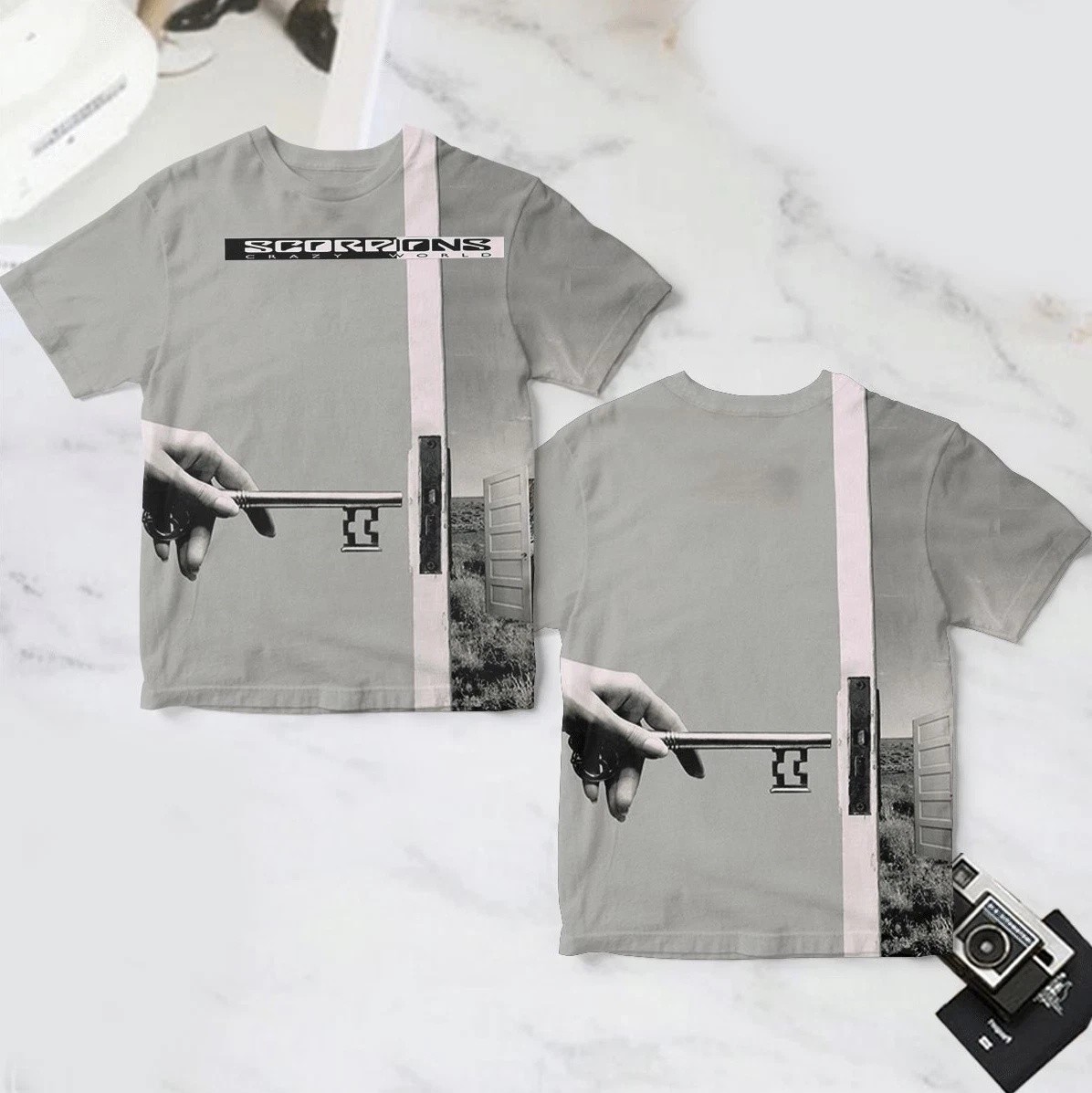 Scorpions Crazy World Album Cover AOP 3D T Shirt Full Size S-5XL BL2770