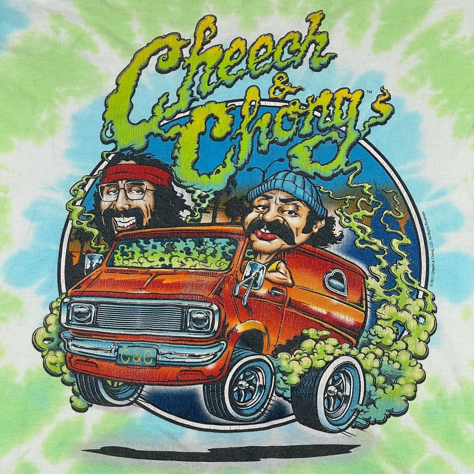 Liquid Blue Cheech & Chong Tie Dye T-Shirt Size M gallery