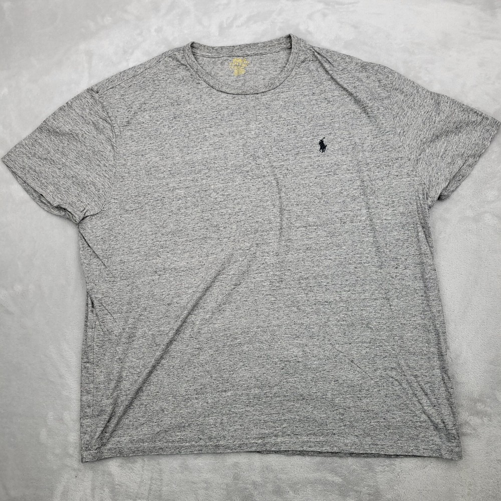 Polo Ralph Lauren Shirt Men XL Basic Golf Tennis Pony Grey Heather Adult XLarge