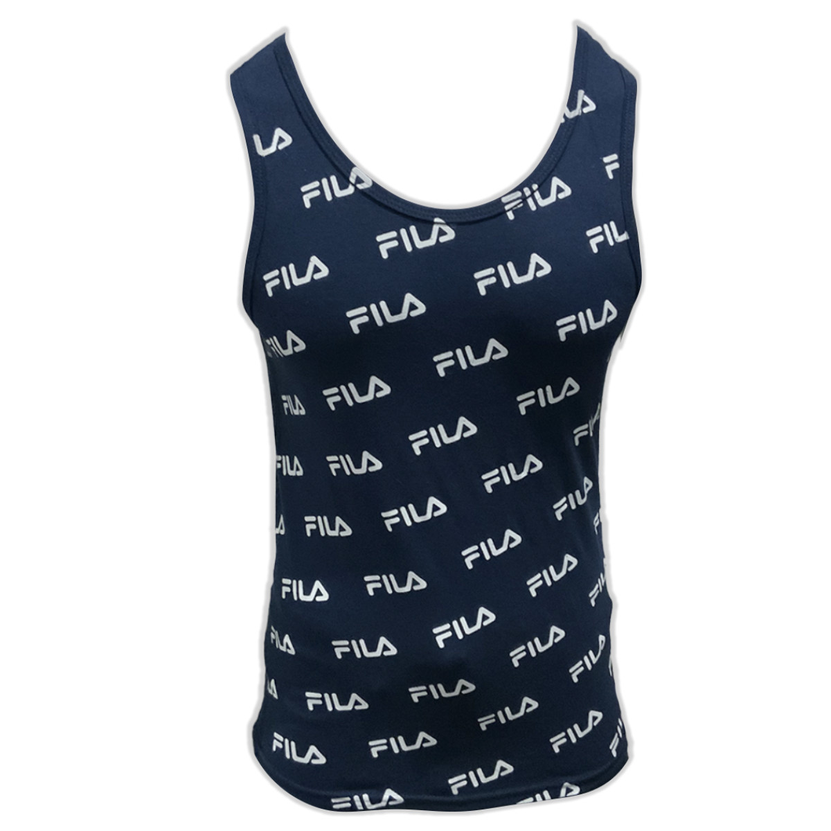 MSRP $34.99 NWT FILA AOP MEN’S NAVY CREW NECK SLEEVELESS TANK TOP T-SHIRT SIZE M