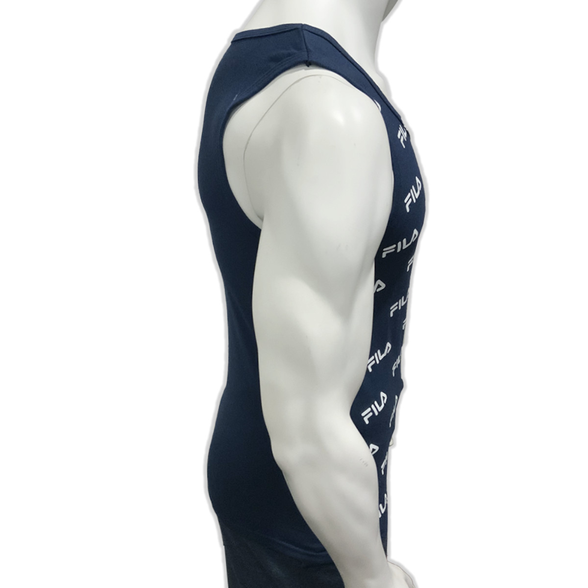 MSRP $34.99 NWT FILA AOP MEN'S NAVY CREW NECK SLEEVELESS TANK TOP T-SHIRT SIZE M gallery