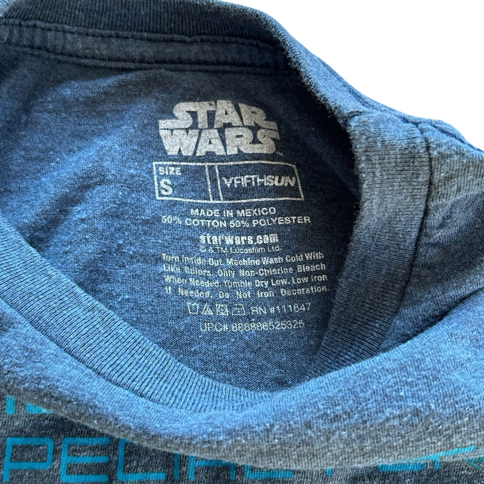 Star Wars Tie Fighter T Shirt Mens Size S Short Sleeve Blue Cotton Poly Blend gallery
