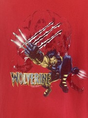 Vintage Y2k Wolverine Marvel X Men Red Graphic T-Shirt Size XL 2002
