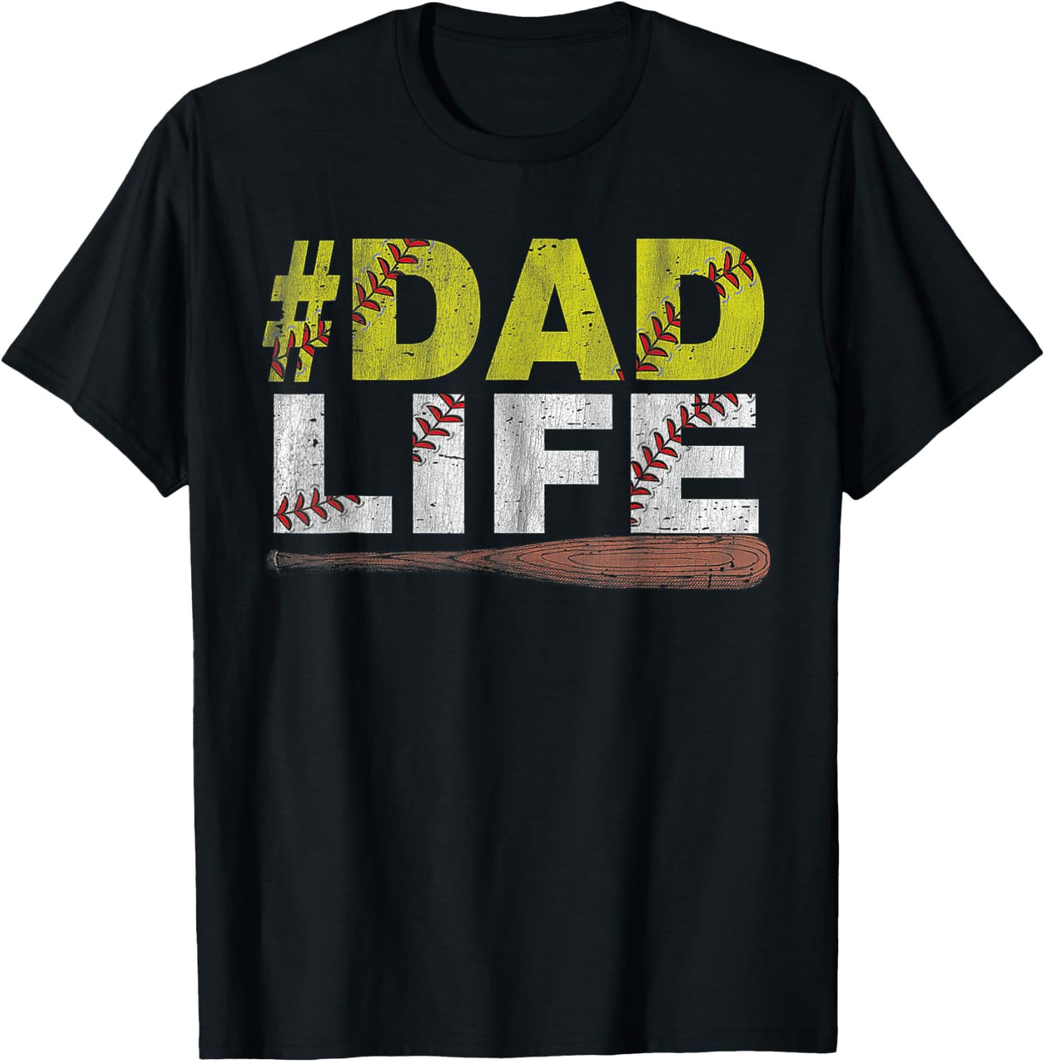 Funny Dad Life Softball Baseball Daddy Sports Father’s Day T-Shirt