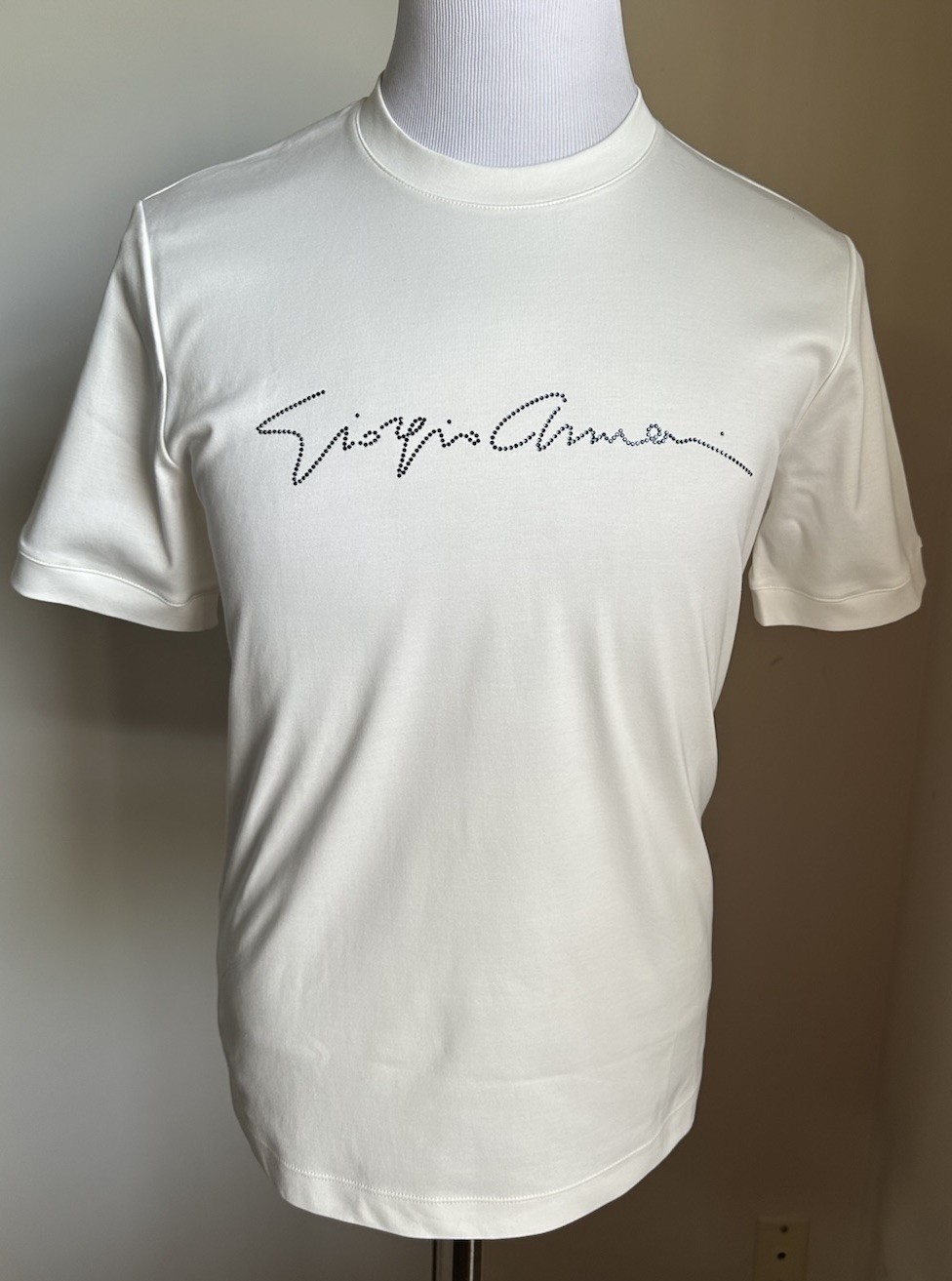 NWT Giorgio Armani Mens T Shirt White 46 Eu/S US Made In Italy gallery