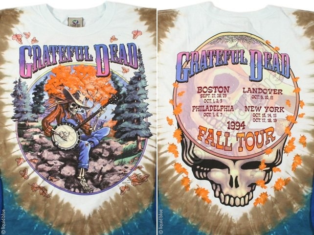 GRATEFUL DEAD-BANJO-SYF-2 SIDED TIE DYE T-SHIRT S-M-L-XL-XXL Garcia,Lesh,Wier gallery