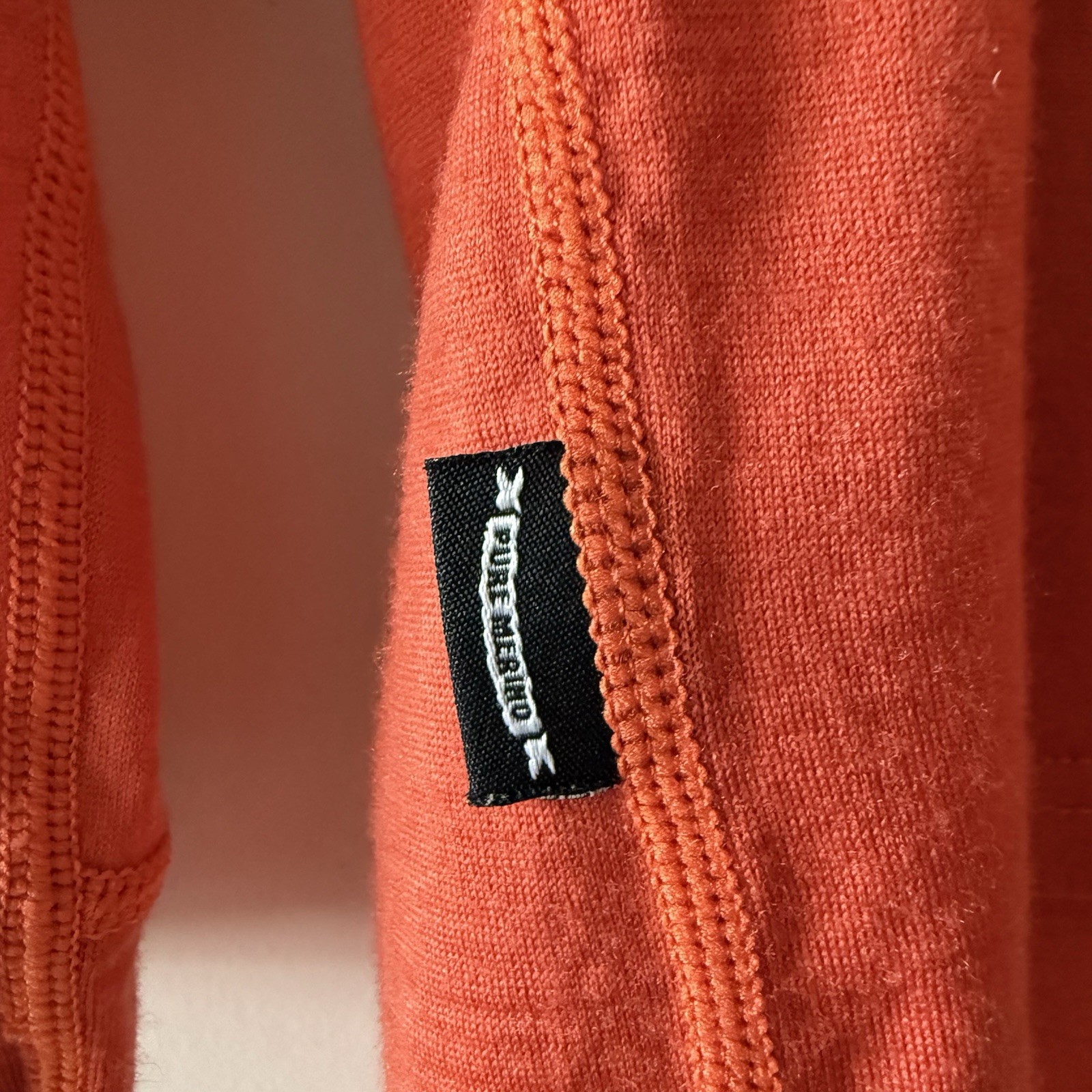 Endura Baabaa Merino Shirt Large Orange Outdoor Pullover Base Layer Cycling gallery