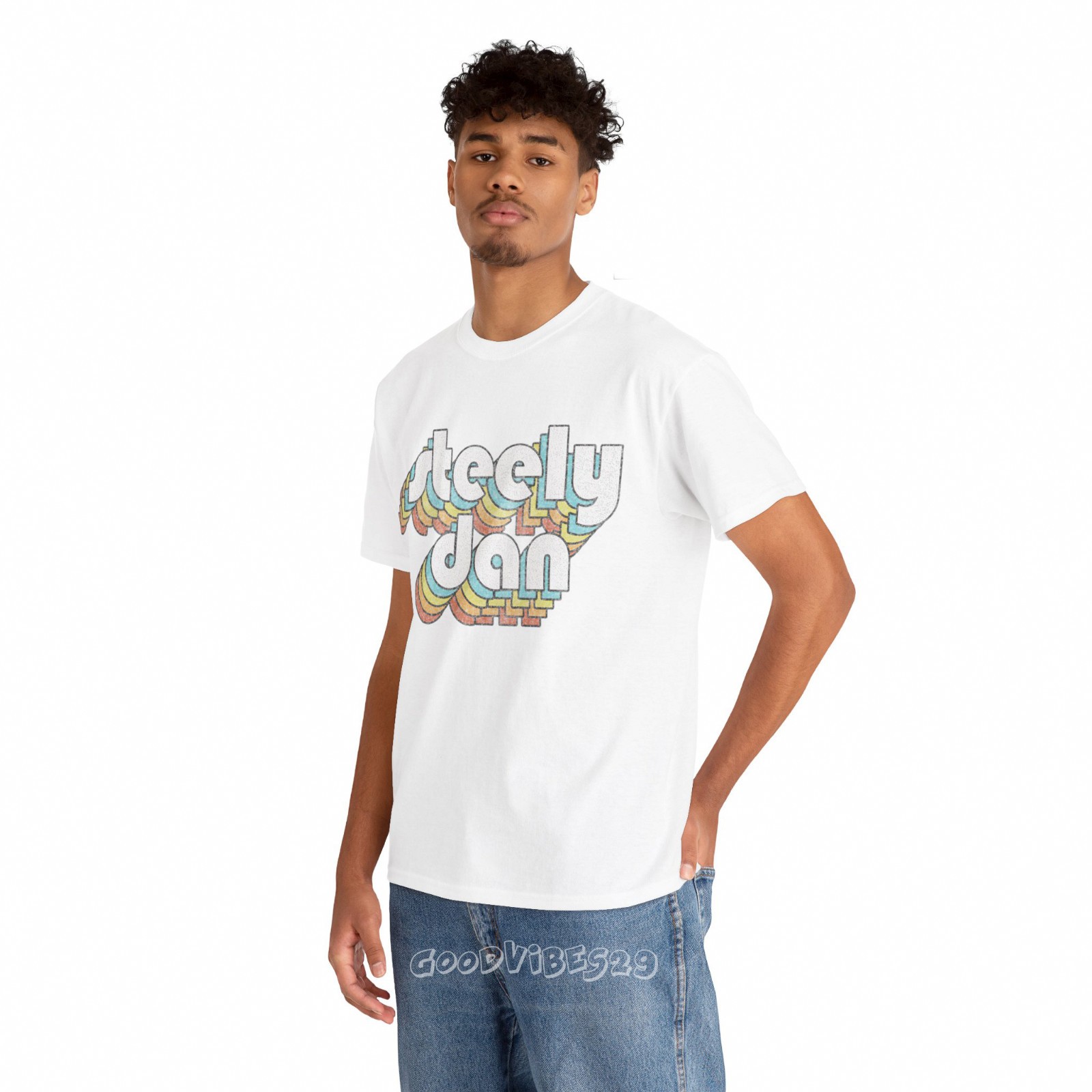 Steely Dan 80s Retro Typography Vintage Music Fan S-5XL Tee Men Women Unisex gallery