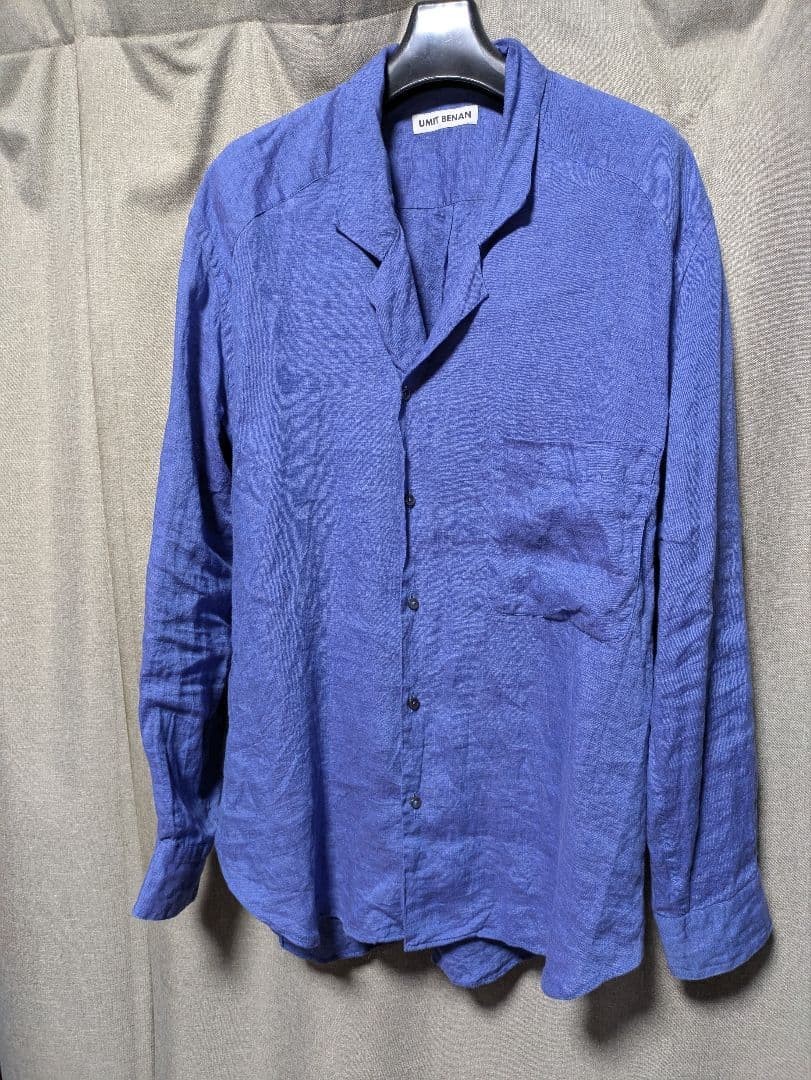 UMIT BENAN Italian Linen Shirt Size 50 Adam Kimmel Designer Mens Top