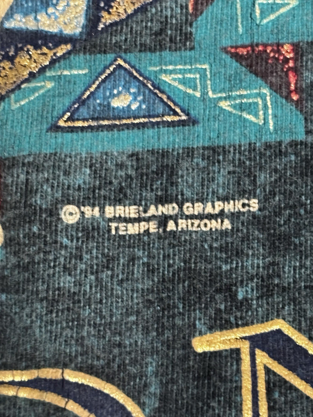 Vtg 1994 AOP Shirt L Nature Arizona Native America Tee 21x27.5 A5 Blue Acid Wash gallery