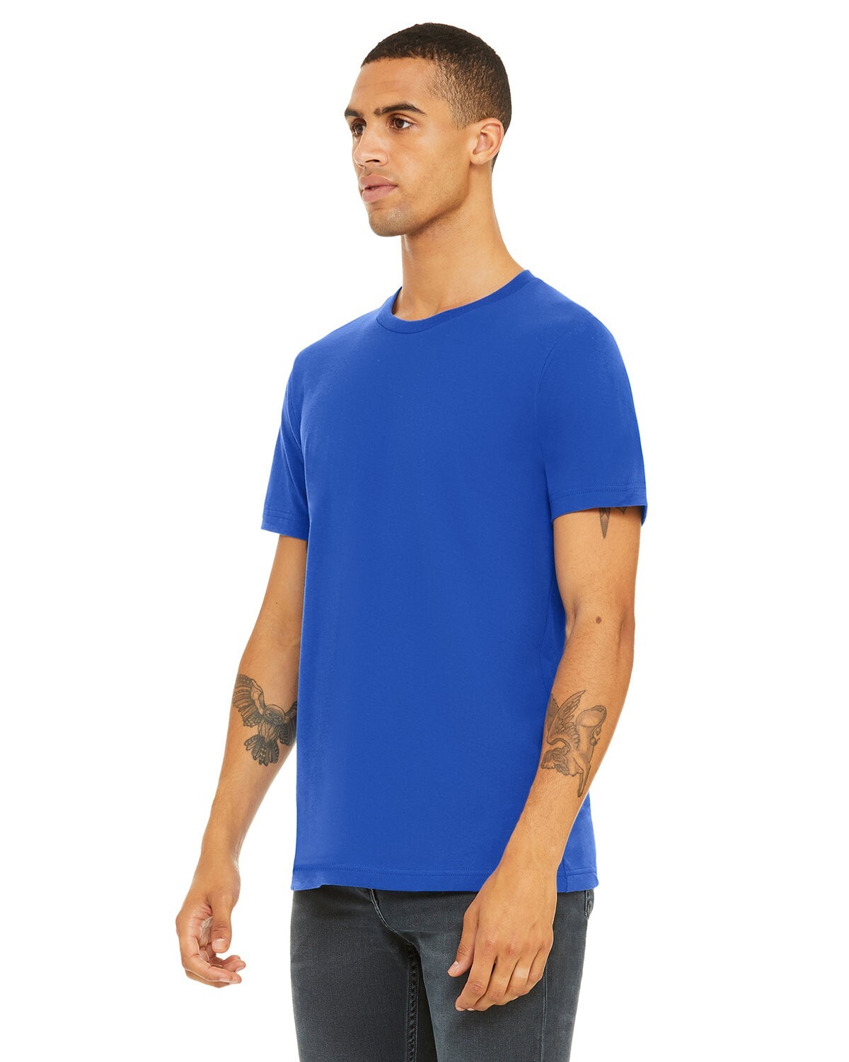 Bella + Canvas 3001C Medium True Royal Cotton Jersey Tee Unisex Blue Tshirt gallery