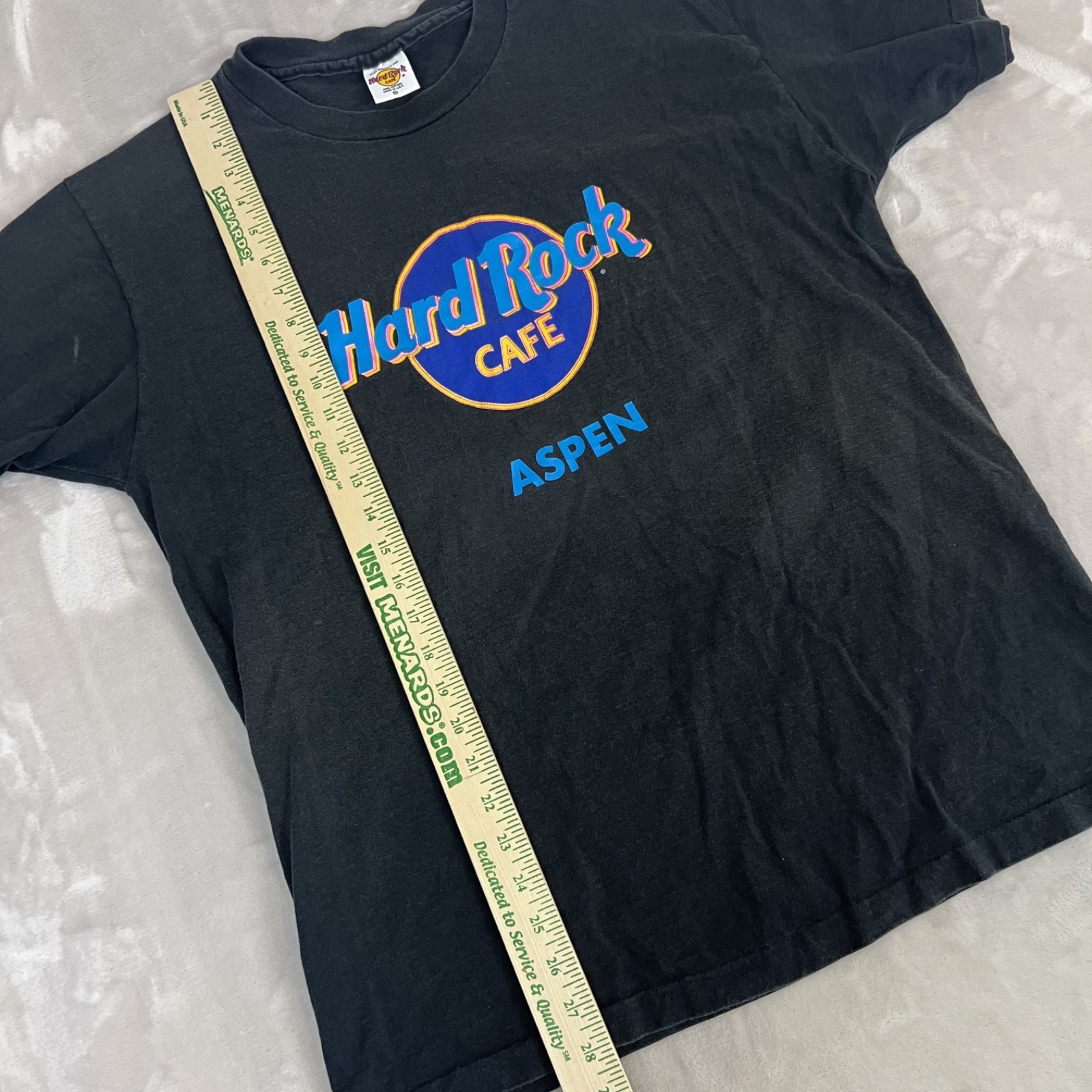 Vintage Hard Rock Cafe Shirt Adult XL Black Aspen Tee USA Made 90s Y2K Retro gallery