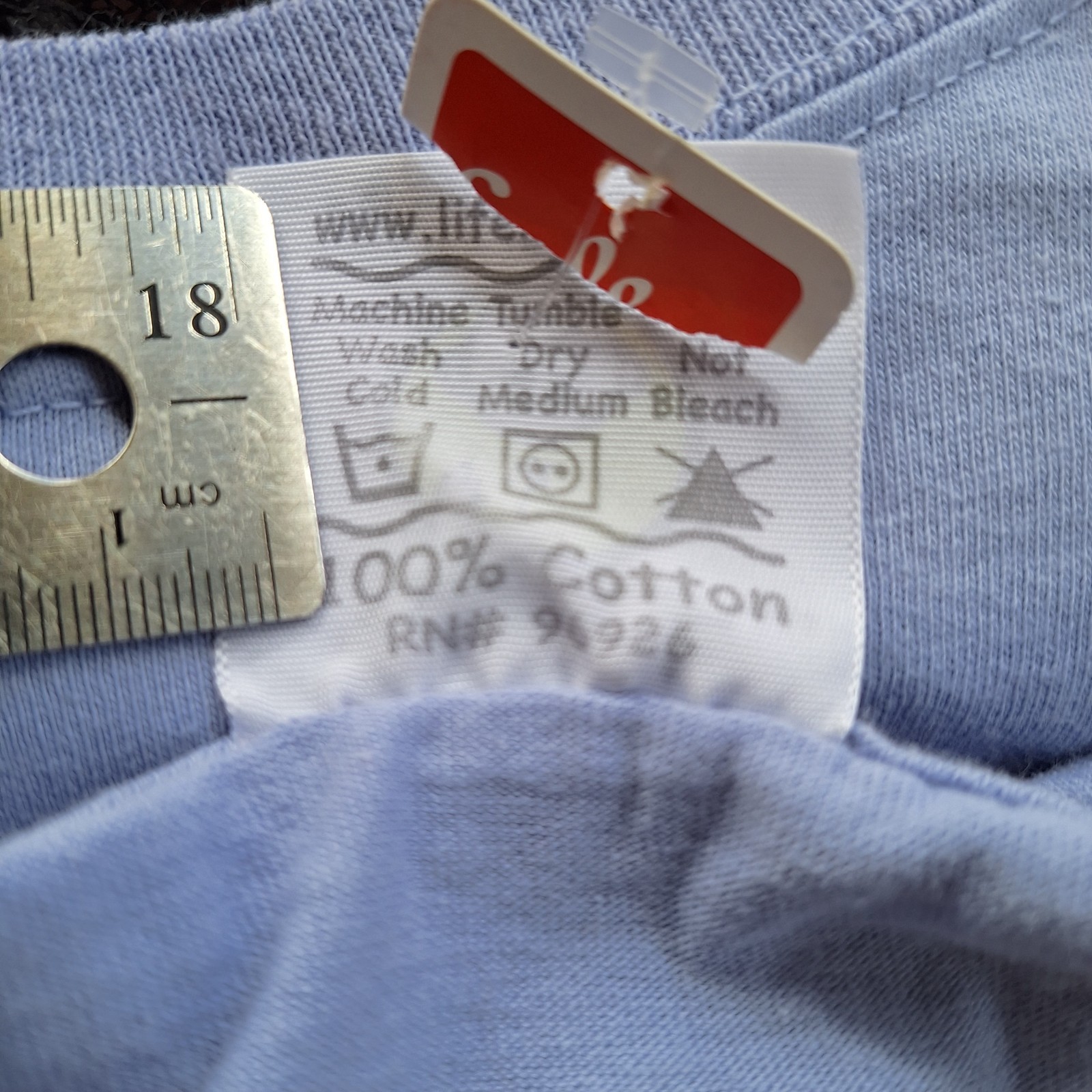 L Life Is Crap In The Grocery 100 Cotton T Shirt In Periwinkle gallery