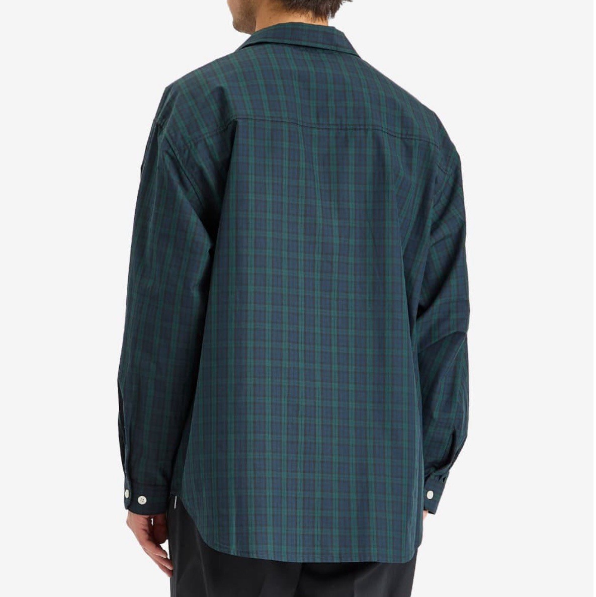 WTAPS Broadcloth Black Watch Check Shirt In Green Men’s (3) Large gallery