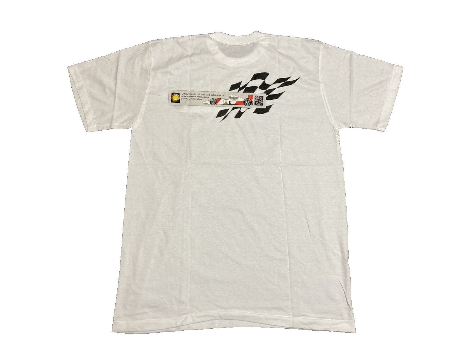 Vintage Honda Marlboro McLaren Shell Formula 1 Racing Team Tee T Shirt One Size gallery