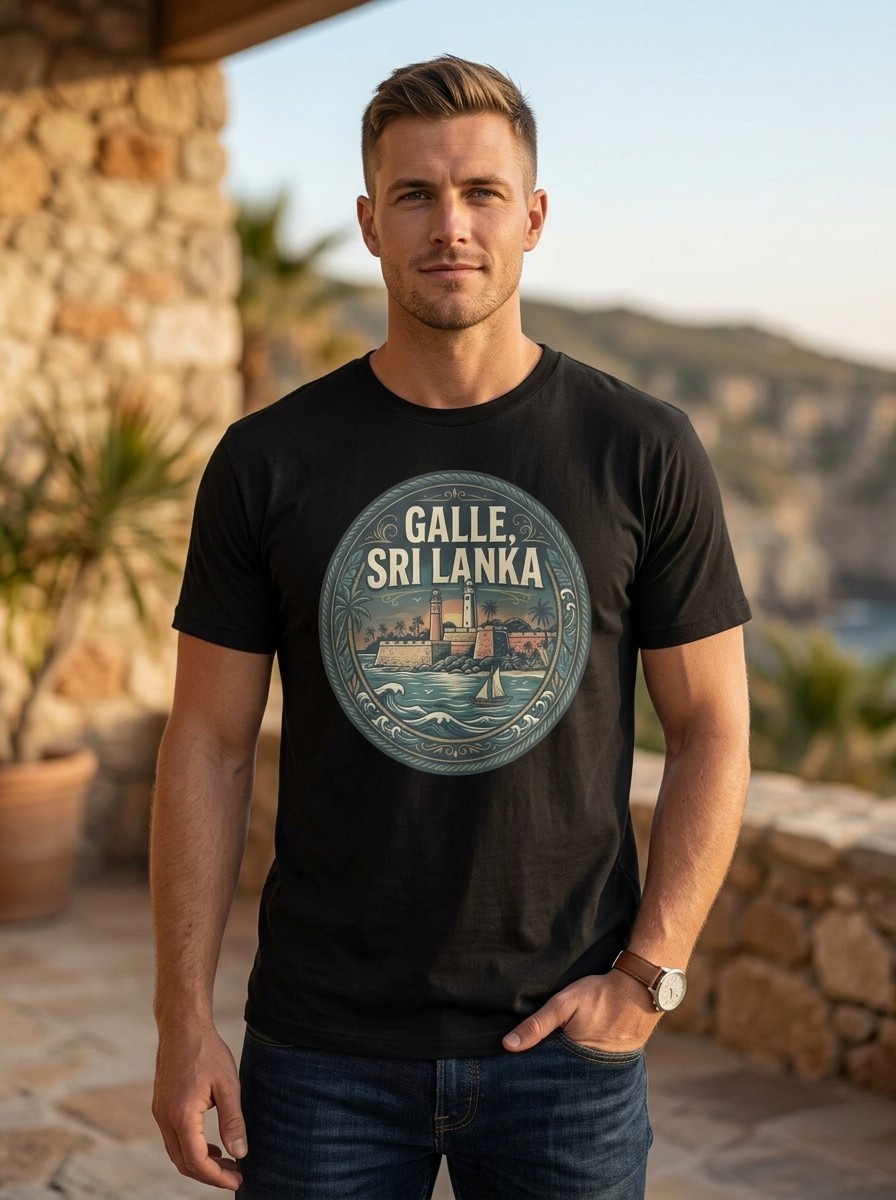 Galle Sri Lanka Fort City Graphic T-Shirt Unisex Travel Tee gallery