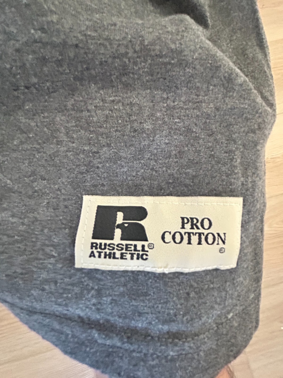 VTG 90’s Russell Athletic Pro Cotton Heavyweight Pocket Tee Blank Gray Men’s XL gallery