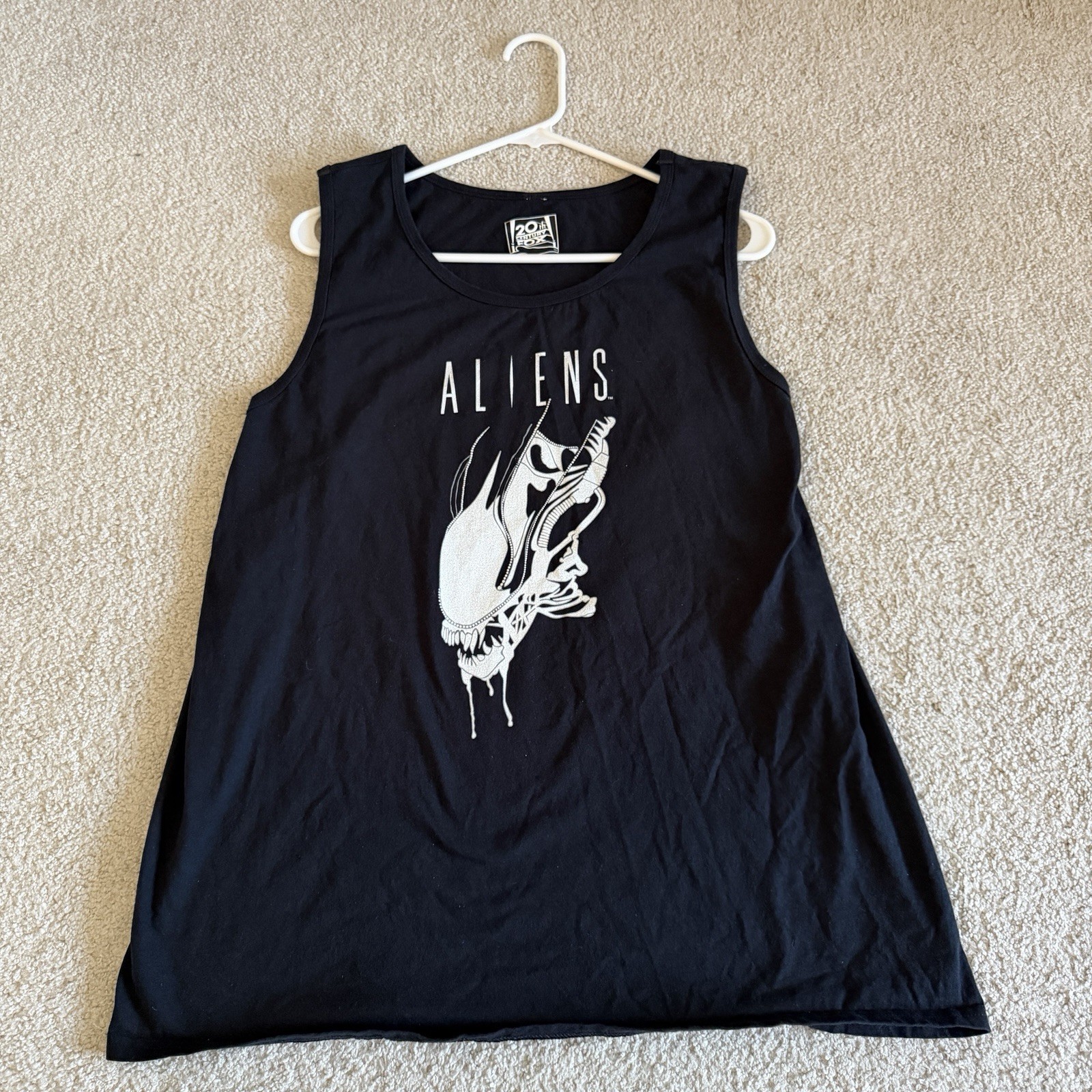 Vintage ALIENS Xenomorph Tank Top 20th Century Fox Size XL Horror Sci-Fi