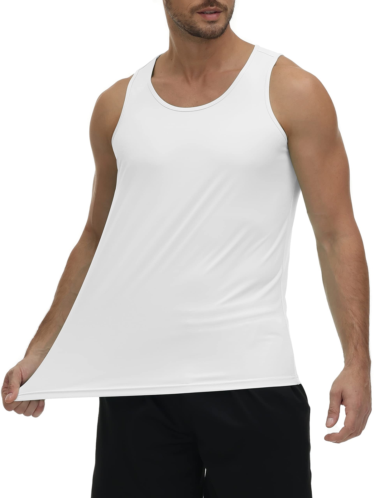 Men's Tank Tops Sleeveless Muscle Tee Gym Bodybuilding Athletic Workout Casual T gallery