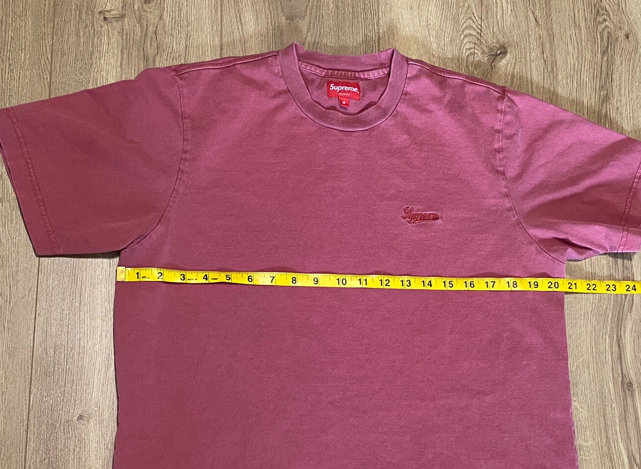 Supreme Overdyed Tee Brick Red SS16 Men's Size Medium Rare T-Shirt 2016 gallery