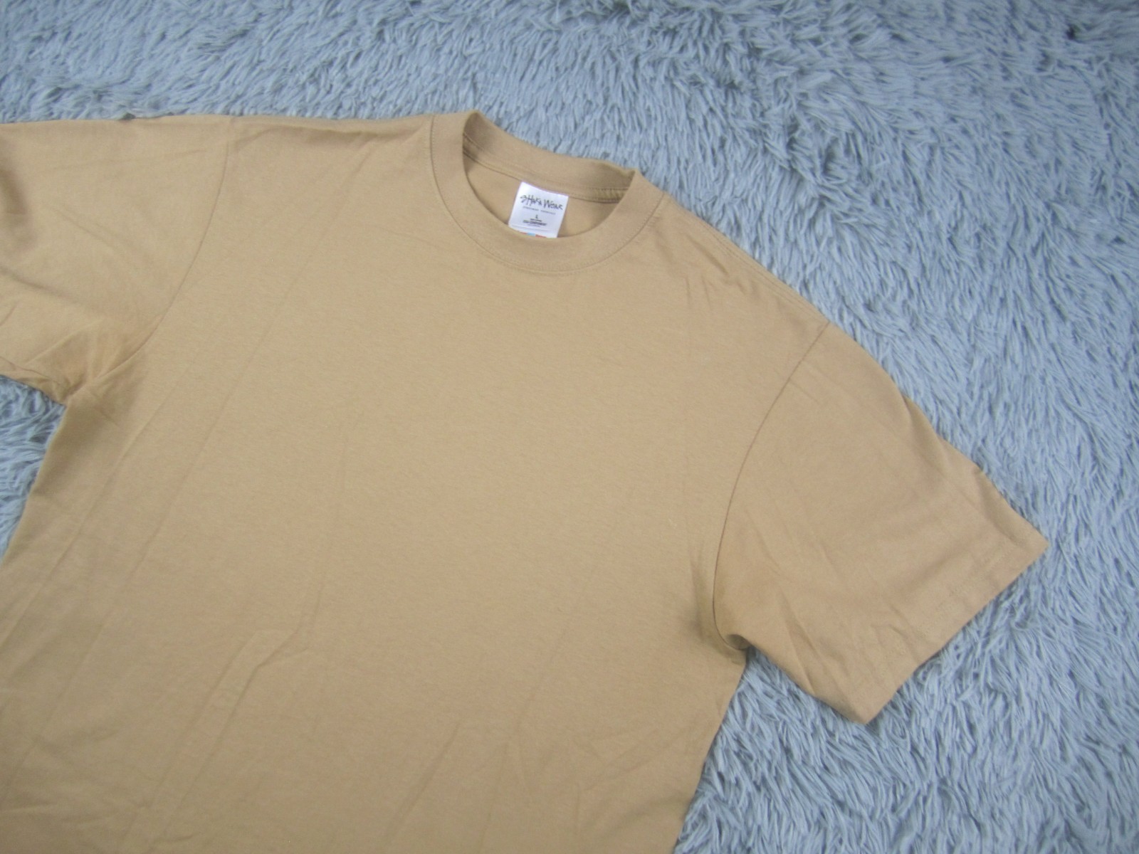 Shaka Wear Shirt Mens Large Tan Streetwear Super Max Heavy Cotton Short Sleeve gallery