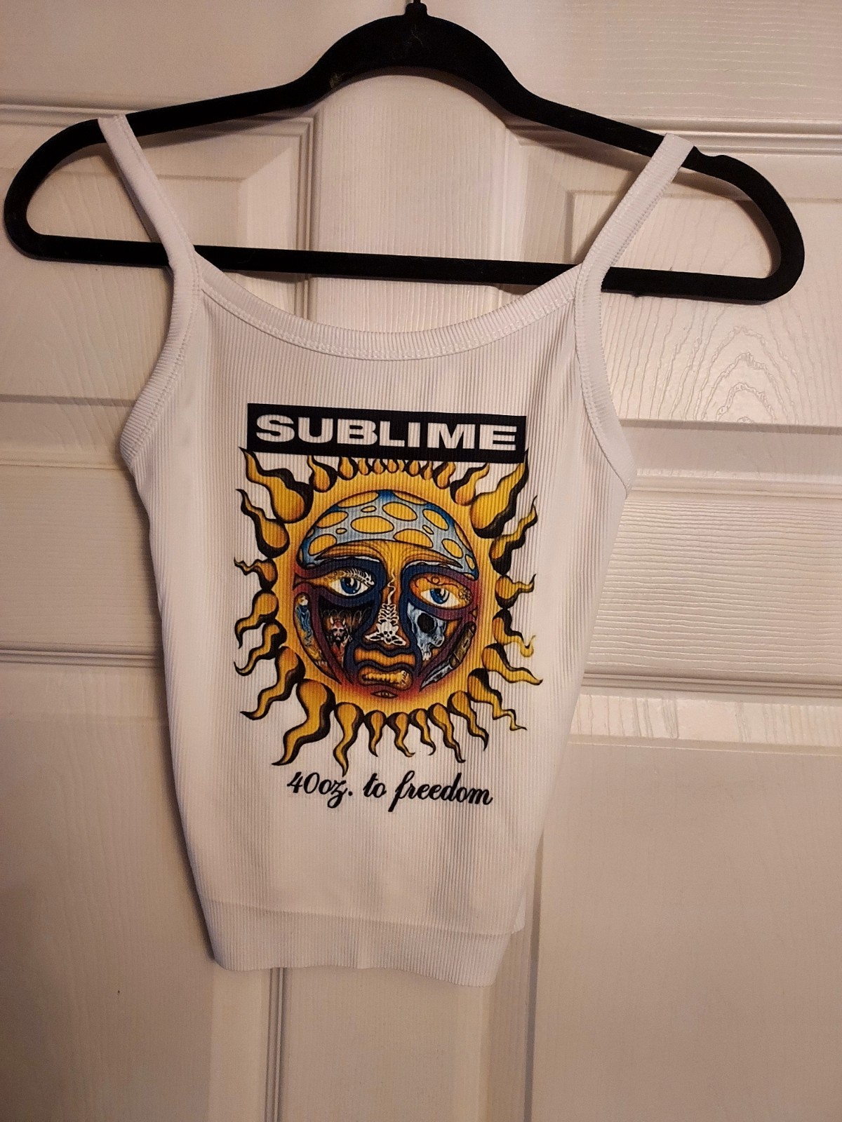 Sublime crop top Ribbed Hand Cropped sublime tank top 40 Oz To Freedom xs - 2xl gallery