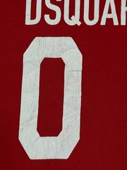 Dsquared2 ICON Red T-Shirt White Logo Print 100% Cotton Crew Neck Men’s Size M