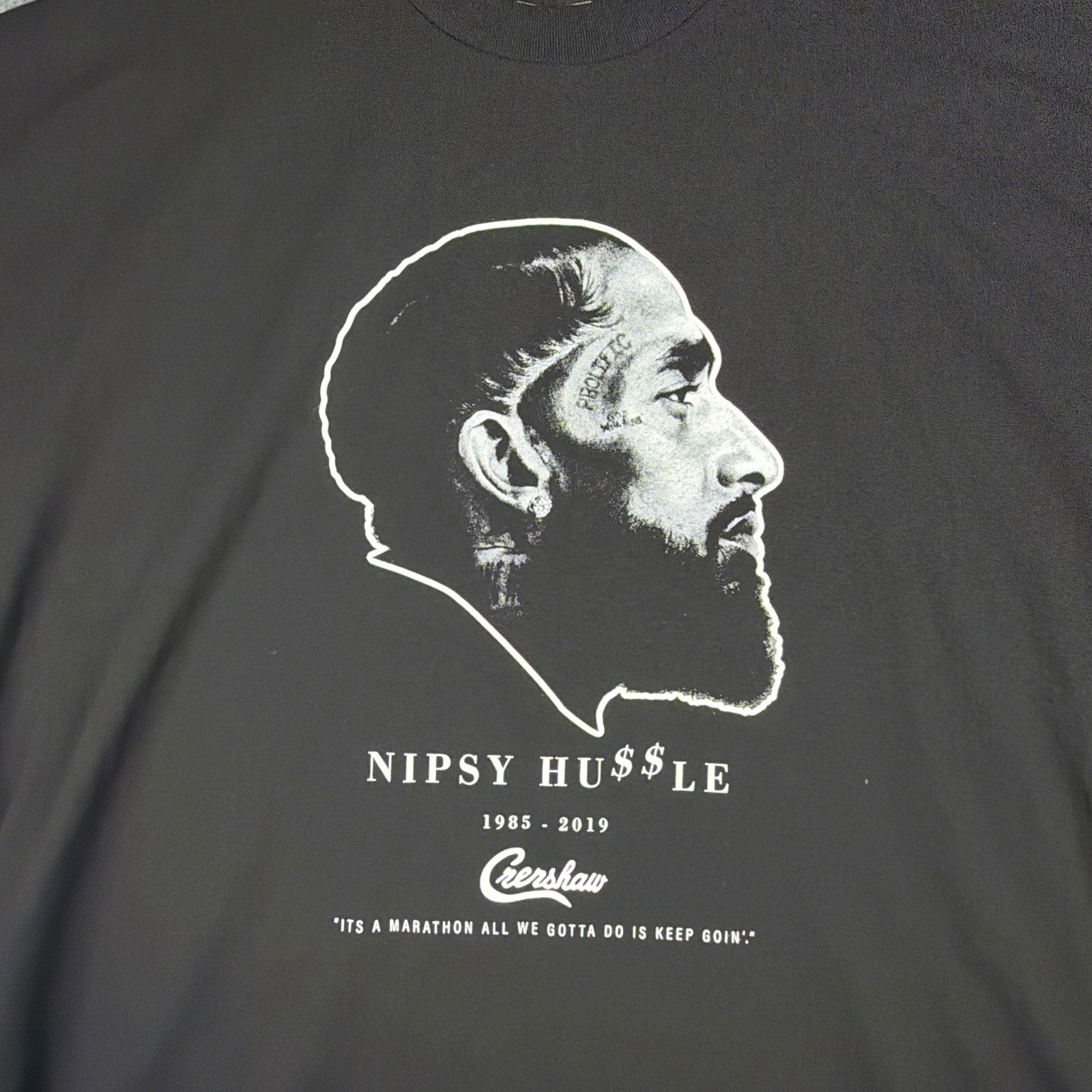 Nipsey Hussle Shirt Mens XXL Black Crenshaw Los Angeles Graphic Pro Club gallery