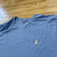 Izod Light Blue Shirt Men XL Active Performance Stretch Preppy Logo Tee 46-48