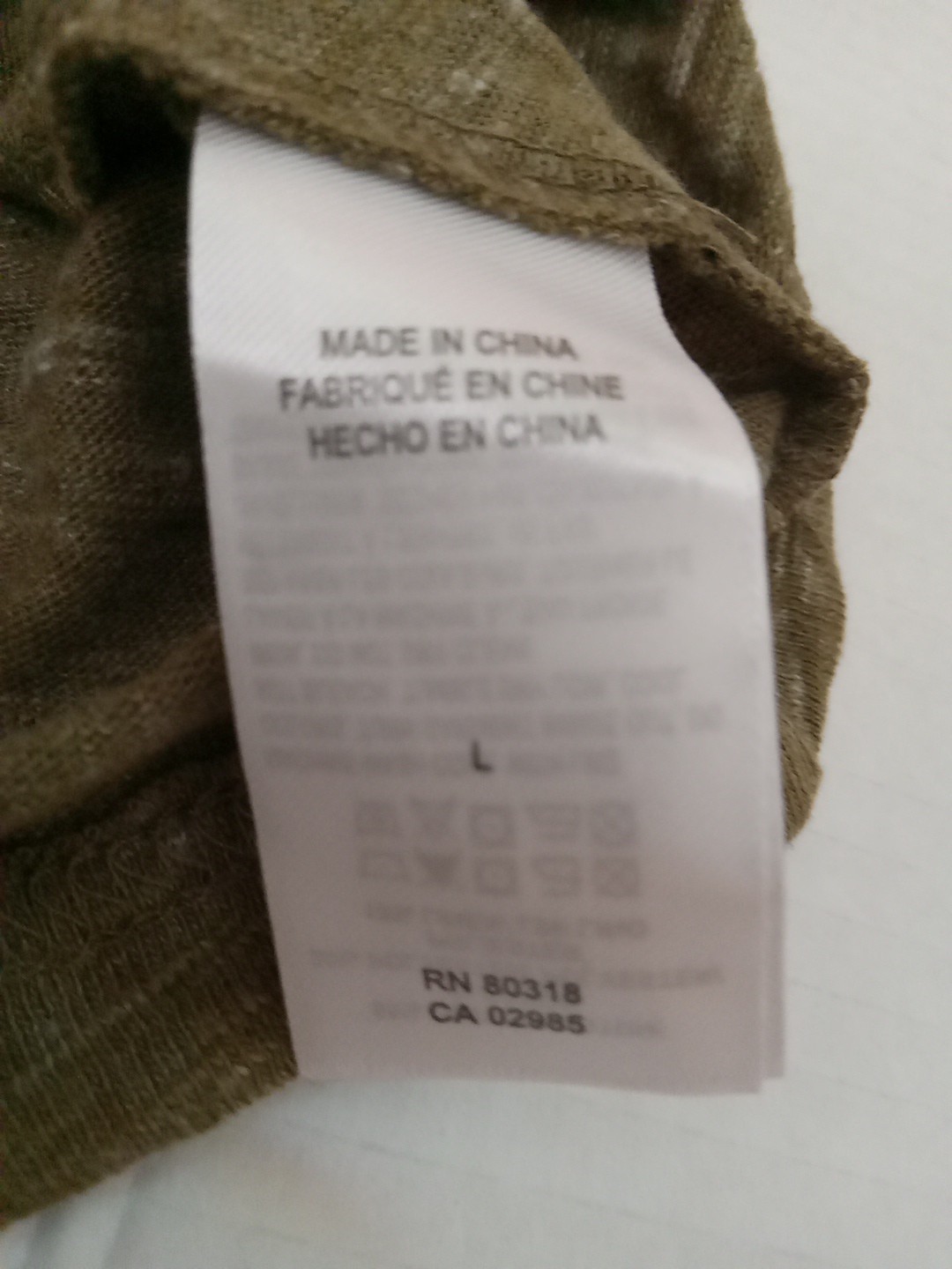 Lucky Brand Men Heather Green Open Collar Shortsleeve Linen Blend Shirt Size L gallery