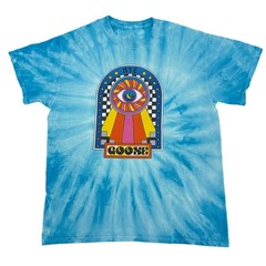 Goose New Years Eve 2021 – 2022 Tie Dye T Shirt Psychedelic Eye Size Medium Blue