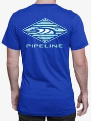 Pipeline Wave Surf Graphic – Royal Blue Tshirt Men’s