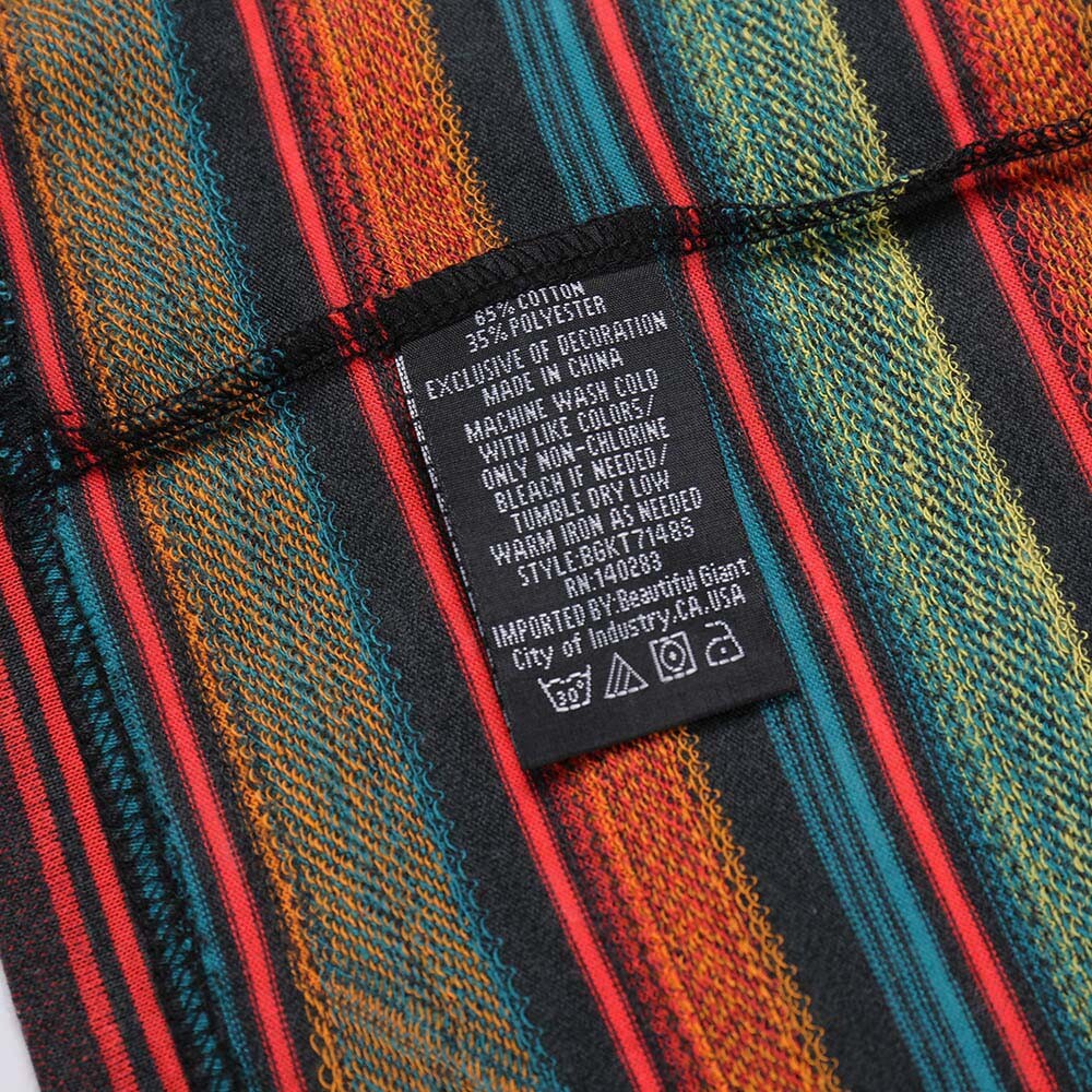 Beautiful Giant Men's Striped T-shirt Jacquard Regular Fit Outdoor BLACK gallery