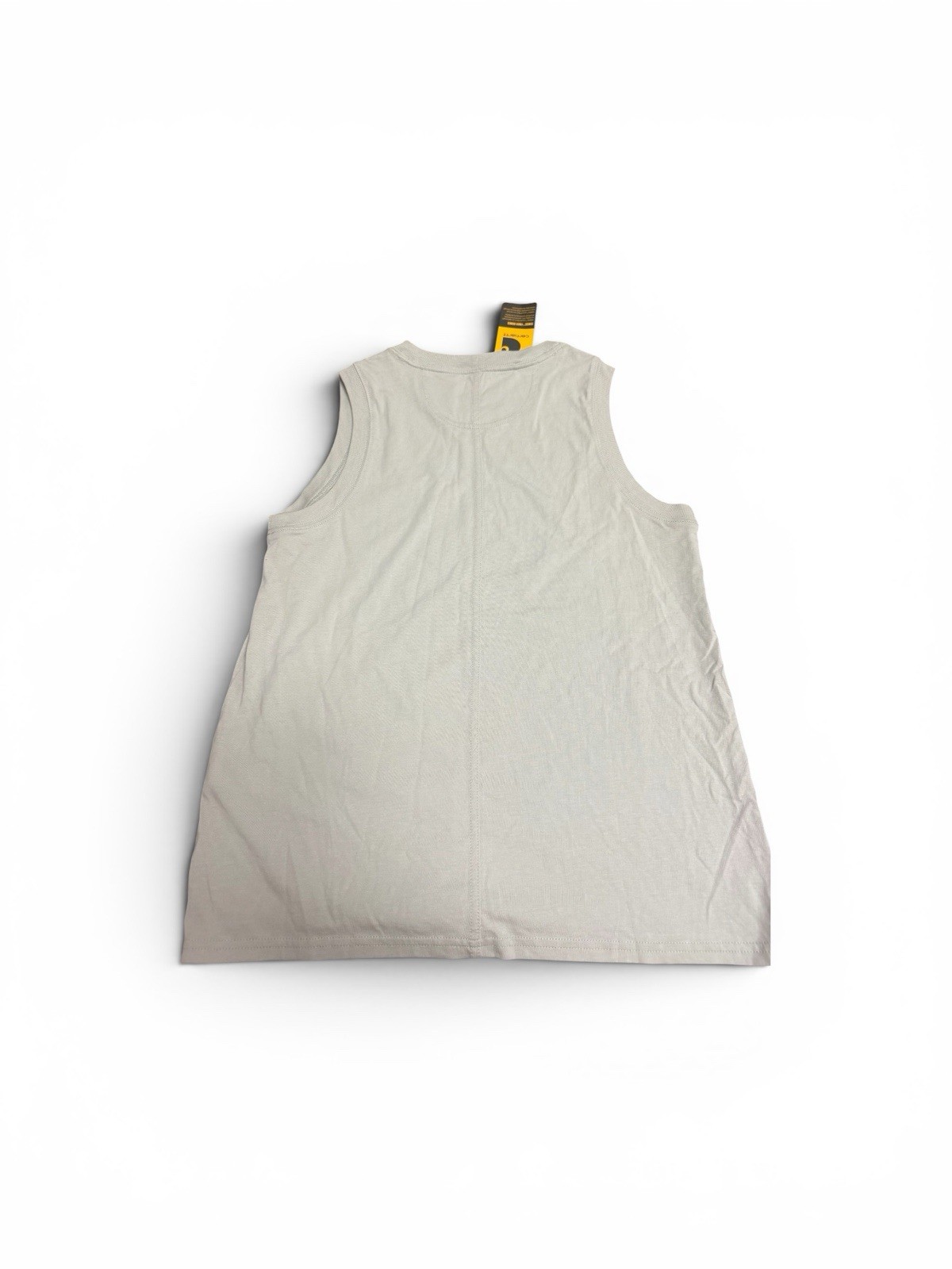 Carhartt Men's Gray Cotton Knit Crew Neck Sleeveless Logo Tank Top Size S gallery