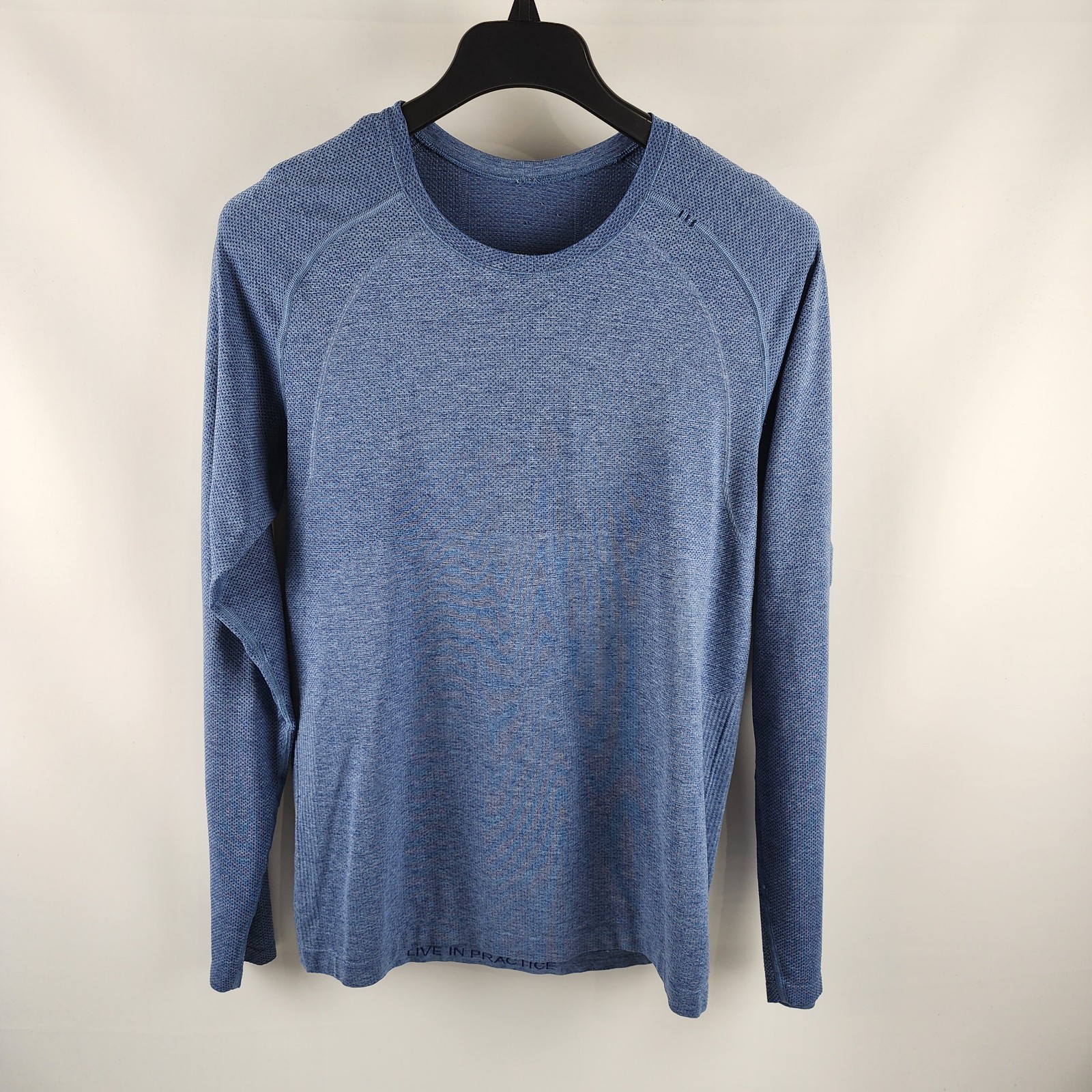 Lululemon Shirt Mens No Tag Blue Metal Tech L/S Pullover gallery