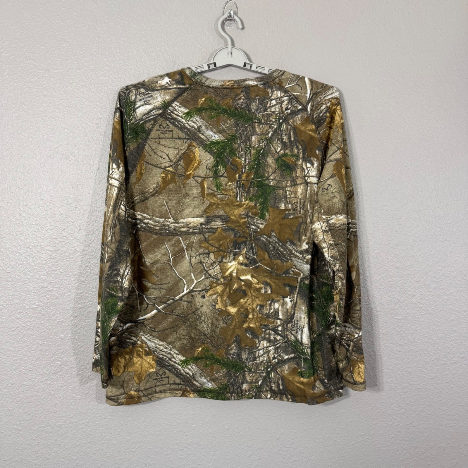 Carhartt Men's Size XL Reg Camo Realtree Force Relaxed Fit Long Sleeve T-Shirt gallery